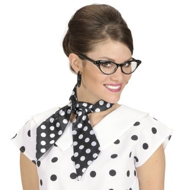 Foulard Noir à Pois Blanc Foulard Noir à Pois Blanc