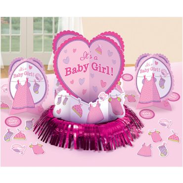 Ensemble Décoratif pour Table - It's a Baby Girl ! Ensemble Décoratif pour Table - It's a Baby Girl !