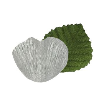 Pétales en Tissu Métallisées avec Feuilles - Argent Pétales en Tissu Métallisées avec Feuilles - Argent