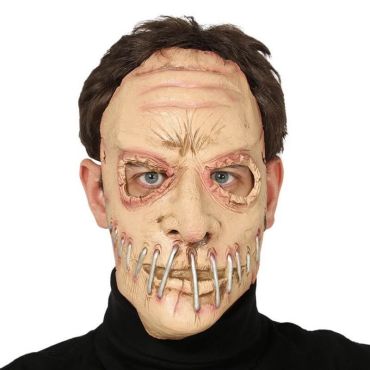 Demi Masque Latex Bouche Cousue Demi Masque Latex Bouche Cousue