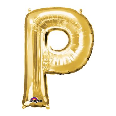 Ballon à air Lettre "P" - Or Ballon à air Lettre "P" - Or