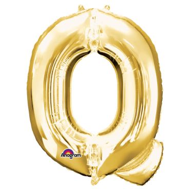 Ballon à air Lettre "Q" - Or Ballon à air Lettre "Q" - Or