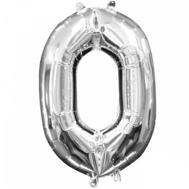 Ballon à Air - Chiffre "0" - Argent Ballon à Air - Chiffre "0" - Argent