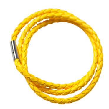 Bracelet tressé fluo - Jaune Bracelet tressé fluo - Jaune
