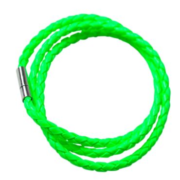 Bracelet tressé fluo - Vert