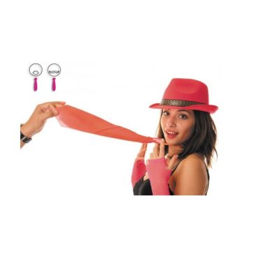 Cravate Satinée - Rose Fluo Cravate Satinée - Rose Fluo