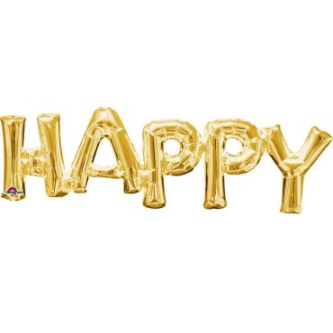 Ballon à air "Happy" – Or Ballon à air "Happy" – Or