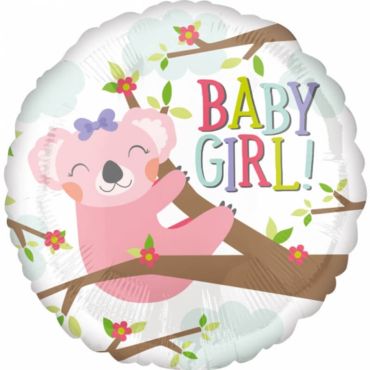 Ballon Métallique Hélium Koala "Baby Girl !" Ballon Métallique Hélium Koala "Baby Girl !"