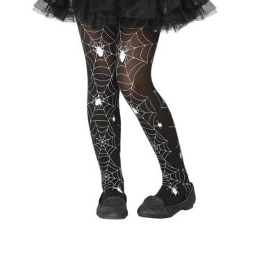 Halloween – Collants pour Fille à motifs Toile d’Araignée Halloween – Collants pour Fille à motifs Toile d’Araignée