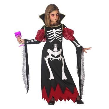 Déguisement Vampiresse Squelette Fille - Taille au Choix Déguisement Vampiresse Squelette Fille - Taille au Choix