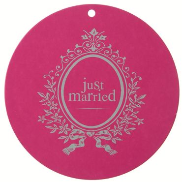 Marque Place Ronds Just Married 10 cm - Fuchsia Marque Place Ronds Just Married 10 cm - Fuchsia