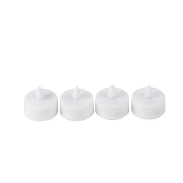 Lot de 4 bougies chauffe-plat LED blanc diamètre 3,5 cm | jourdefete.com Lot de 4 bougies chauffe-plat LED blanc diamètre 3,5 cm | jourdefete.com