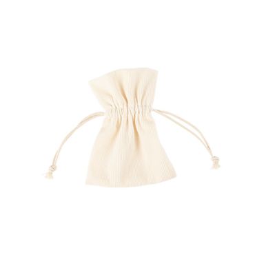 4 pochons en tissu côtelé blanc crème pour une présentation élégante | jourdefete.com 4 pochons en tissu côtelé blanc crème pour une présentation élégante | jourdefete.com