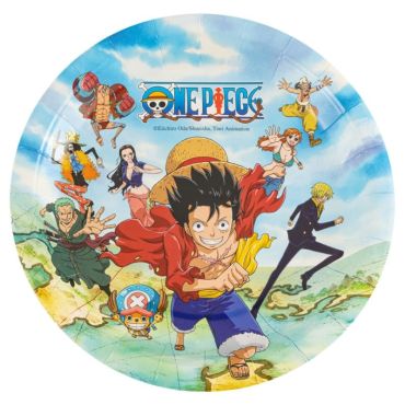 Des assiettes rondes parfaites pour la table d'anniversaire sur le thème de "One Piece ®" | jourdefete.com Des assiettes rondes parfaites pour la table d'anniversaire sur le thème de "One Piece ®" | jourdefete.com