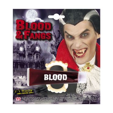 Pack de vampire - Dents et faux sang Pack de vampire - Dents et faux sang