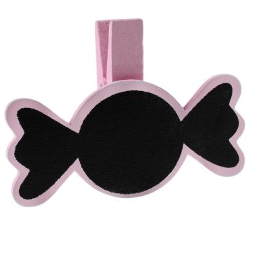6 Pinces Ardoise Bonbon - Rose 6 Pinces Ardoise Bonbon - Rose