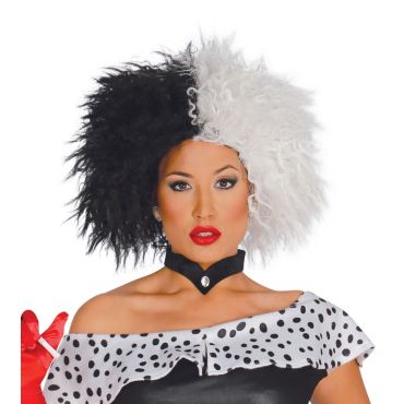 Perruque Cruella d'Enfer Perruque Cruella d'Enfer