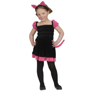 Déguisement de Chat rose et noir Fille Déguisement de Chat rose et noir Fille