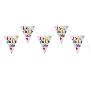 Guirlande Fanions "Joyeux Anniversaire" - Multicolore Guirlande Fanions "Joyeux Anniversaire" - Multicolore
