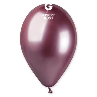 5 ballons shiny couleur rose gold de 33 cm | jourdefete.com