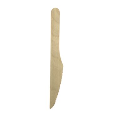 Couteaux en bois jetables 165 mm pour fête | jourdefete.com