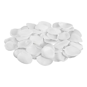 Pétales de rose satinés couleur blanc | jourdefete.com