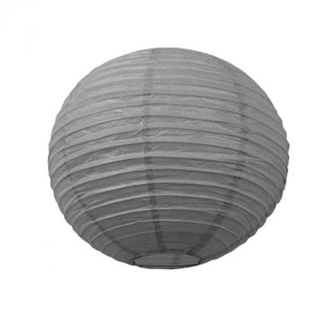 Lanterne Japonaise en Papier Grise - 50 cm Lanterne Japonaise en Papier Grise - 50 cm