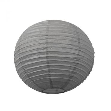 Lanterne Japonaise en Papier Grise - 35 cm Lanterne Japonaise en Papier Grise - 35 cm