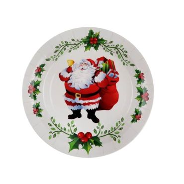 10 Assiettes 23 cm - Père Noël 10 Assiettes 23 cm - Père Noël