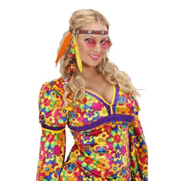 Bandeau Hippie avec perles et plumes Bandeau Hippie avec perles et plumes
