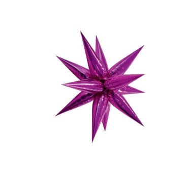 Ballon étoile à 12 branches Glitz Starburst 70 cm – Fuchsia Ballon étoile à 12 branches Glitz Starburst 70 cm – Fuchsia