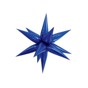 Ballon étoile à 12 branches Glitz Starburst 70 cm – Bleu Ballon étoile à 12 branches Glitz Starburst 70 cm – Bleu