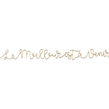 Les Lettres Décoratives en Métal Doré - "Le Meilleur est à Venir" Les Lettres Décoratives en Métal Doré - "Le Meilleur est à Venir"