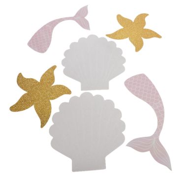 6 décorations de table thème sirène | jourdefete.com 6 décorations de table thème sirène | jourdefete.com