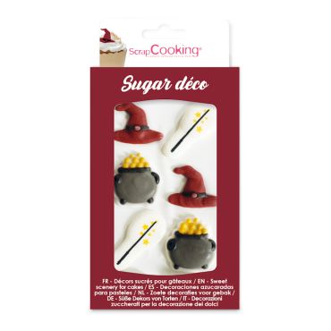 Décorations en sucre Sorcier pour gâteaux | jourdefete.com Décorations en sucre Sorcier pour gâteaux | jourdefete.com