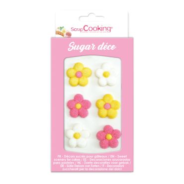 Décorations en sucre Fleurs pour gâteaux | jourdefete.com Décorations en sucre Fleurs pour gâteaux | jourdefete.com
