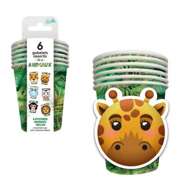 Des gobelets parfaits pour un anniversaire animaux | jourdefete.com Des gobelets parfaits pour un anniversaire animaux | jourdefete.com