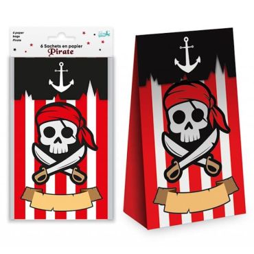 Des sachets à offrir aux copains de votre enfant lors de son anniversaire pirate | jourdefete.com Des sachets à offrir aux copains de votre enfant lors de son anniversaire pirate | jourdefete.com