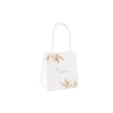 6 Sacs Cadeaux - Collection Pampas, Fleurs de Coton et Or 6 Sacs Cadeaux - Collection Pampas, Fleurs de Coton et Or