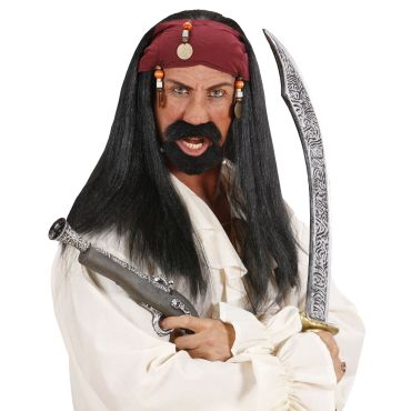 Perruque Pirate des Caraïbes Homme Perruque Pirate des Caraïbes Homme