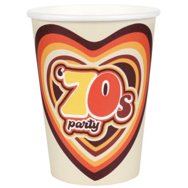 Un lot de 10 gobelets en carton pour un anniversaire vintage | jourdefete.com Un lot de 10 gobelets en carton pour un anniversaire vintage | jourdefete.com