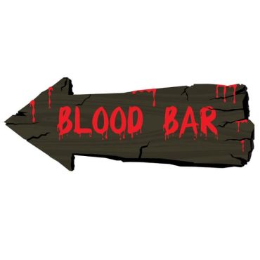 Pancarte Décorative "Blood Bar" Pancarte Décorative "Blood Bar"