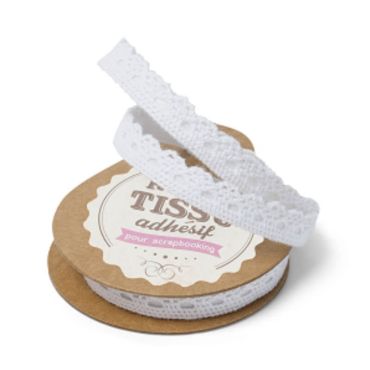 Ruban Adhésif en Dentelle - Beige Ruban Adhésif en Dentelle - Beige