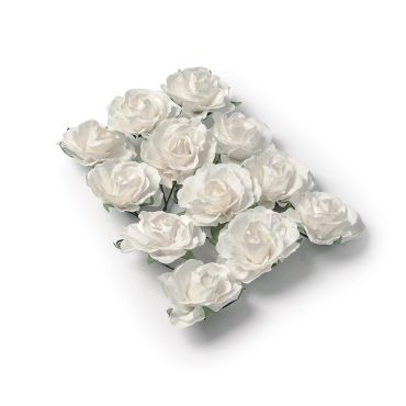 12 Roses Blanches sur Tige 12 Roses Blanches sur Tige
