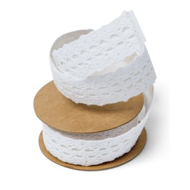 Dentelle Adhésive 2.5 cm x 2 m Blanche Dentelle Adhésive 2.5 cm x 2 m Blanche