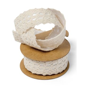 Dentelle Adhésive 2.5 cm x 2 m Ivoire Dentelle Adhésive 2.5 cm x 2 m Ivoire