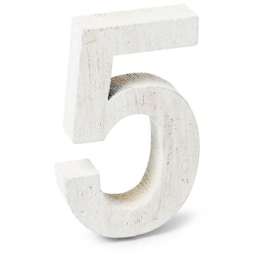 Chiffre "5" en Bois - 5 cm