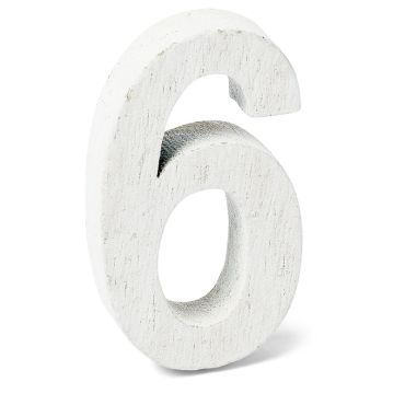 Chiffre "6" en Bois - 5 cm