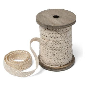 Bobine Dentelle Ivoire 1.5 cm x 10 m Bobine Dentelle Ivoire 1.5 cm x 10 m