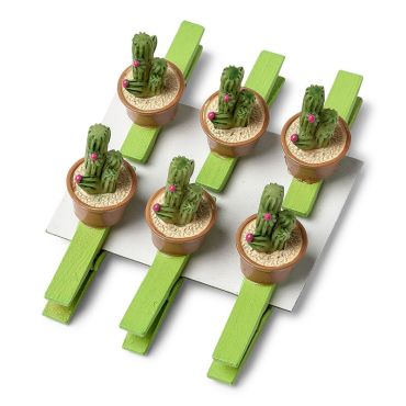 6 Pinces Cactus 6 Pinces Cactus